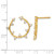 True Origin 14K Yellow Gold 0.488ct Lab-Grown Diamond Circular Stud Earrings, 19 mm - View 4