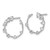 Rhodium-Plated True Origin 14K White Gold 0.614ct Lab-Grown Diamond Circular Stud Earrings, 15.3 mm - View 2