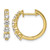 True Origin 14K Yellow Gold 1.008ct Lab-Grown Diamond Hinged Hoop Earrings, 17 mm