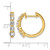 True Origin 14K Yellow Gold 1.008ct Lab-Grown Diamond Hinged Hoop Earrings, 17 mm - View 4