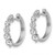Rhodium-Plated True Origin 14K White Gold 1.008ct Lab-Grown Diamond Hinged Hoop Earrings, 17 mm - View 2