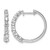 Rhodium-Plated True Origin 14K White Gold 1.628ct Lab-Grown Diamond Hinged Hoop Earrings, 22.2 mm