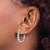 Rhodium-Plated True Origin 14K White Gold 1.628ct Lab-Grown Diamond Hinged Hoop Earrings, 22.2 mm - View 3