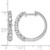 Rhodium-Plated True Origin 14K White Gold 1.628ct Lab-Grown Diamond Hinged Hoop Earrings, 22.2 mm - View 4
