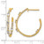 True Origin 14K Yellow Gold 0.763ct Lab-Grown Diamond J-Hoop Earrings, 23.3 mm - View 5