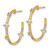 True Origin 14K Yellow Gold 0.984ct Lab-Grown Diamond J-Hoop Earrings, 23.8 mm - View 2