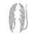 Rhodium-Plated 14K White Gold 0.504ct Lab-Grown Diamond Ear Climbers, 26.6 mm - View 2