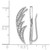 Rhodium-Plated 14K White Gold 0.504ct Lab-Grown Diamond Ear Climbers, 26.6 mm - View 4