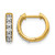 14K Yellow Gold 0.35ct Lab-Grown Diamond Hinged Hoop Earrings, 11 mm