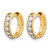 14K Yellow Gold 0.35ct Lab-Grown Diamond Hinged Hoop Earrings, 11 mm - View 2