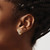 14K Yellow Gold 0.347ct Lab-Grown Diamond Miligrain Hinged Hoop Earrings, 11 mm - View 3