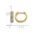 14K Yellow Gold 0.347ct Lab-Grown Diamond Miligrain Hinged Hoop Earrings, 11 mm - View 4