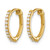 14K Yellow Gold 0.2ct Lab-Grown Diamond Hinged Hoop Earrings, 13 mm - View 2