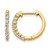 14K Yellow Gold 0.32ct Lab-Grown Diamond Hinged Hoop Earrings, 15 mm