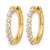 14K Yellow Gold 0.32ct Lab-Grown Diamond Hinged Hoop Earrings, 15 mm - View 2