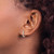 Rhodium-Plated 14K White Gold 0.108ct Lab-Grown Diamond Hinged Hoop Earrings, 12.25 mm - View 3
