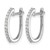 Rhodium-Plated 14K White Gold 0.2ct Lab-Grown Diamond Hinged Hoop Earrings, 16.65 mm - View 2