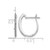 Rhodium-Plated 14K White Gold 0.2ct Lab-Grown Diamond Hinged Hoop Earrings, 16.65 mm - View 4