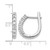 Rhodium-Plated 14K White Gold 0.75ct Lab-Grown Diamond Hinged Hoop Earrings, 18.6 mm - View 4