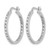Rhodium-Plated 14K White Gold 0.488ct Lab-Grown Diamond In and Out Hoop Earrings, 24.75 mm - View 2