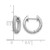 Rhodium-Plated 14K White Gold 0.408ct Lab-Grown Diamond Hinged Hoop Earrings, 13 mm - View 4