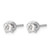 Rhodium-Plated 14K White Gold 0.48ct Lab-Grown Diamond Twisted Setting Stud Stud Earrings, 5.7 mm - View 2