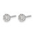 Rhodium-Plated 14K White Gold 0.218ct Lab-Grown Diamond Cluster Stud Earrings, 5.25 mm - View 2