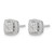 Rhodium-Plated 14K White Gold 0.498ct Lab-Grown Diamond Double Halo Stud Earrings, 7.85 mm - View 2