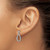 Rhodium-Plated 14K White Gold 0.252ct Lab-Grown Diamond Dangle Teardrop Post Earrings, 17.4 mm - View 3