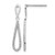 Rhodium-Plated 14K White Gold 0.18ct Lab-Grown Diamond Fashion Dangle Earrings, 27.1 mm