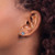 Rhodium-Plated 14K White Gold 0.01ct Lab-Grown Diamond and Lab-Created Sapphire Stud Earrings, 7.5 mm - View 3