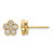 True Origin 14K Yellow Gold 0.504ct Lab-Grown Diamond Floral Stud Earrings, 8 mm