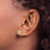 True Origin 14K Yellow Gold 0.504ct Lab-Grown Diamond Floral Stud Earrings, 8 mm - View 3