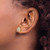 True Origin 14K Yellow Gold 0.74ct Lab-Grown Diamond Floral Stud Earrings, 8.44 mm - View 3