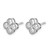 Rhodium-Plated True Origin 14K White Gold 0.99ct Lab-Grown Diamond Bloom Floral Stud Earrings, 8.9 mm - View 2