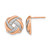 14K Rose Gold Polished 0.248ct Diamond Love Knot Stud Earrings