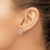 14K Rose Gold Polished 0.248ct Diamond Love Knot Stud Earrings - View 3