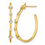 True Origin 14K Yellow Gold 0.512ct Lab-Grown Diamond Post Hoop Earrings, 33 mm