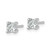 Rhodium-Plated 14K White Gold 0.771ct Lab-Grown Diamond Cushion Four Prong Stud Earrings, 4.2 mm - EM8794-075-WLD - View 2