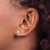 14K Yellow Gold 1.012ct Lab-Grown Diamond Cushion Four Prong Stud Earrings, 4.6 mm - EM8794-100-LG - View 3