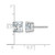 Rhodium-Plated 14K White Gold 3ct Lab-Grown Diamond Cushion Four Prong Stud Earrings, 6.6 mm - EM8794-300C-WLD - View 4