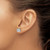 Rhodium-Plated 14K White Gold 4ct Lab-Grown Diamond Cushion Four Prong Stud Earrings, 7.25 mm - EM8794-400C-WLG - View 3