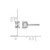 Rhodium-Plated 14K White Gold 0.493ct Lab-Grown Diamond Radiant Four Prong Stud Earrings, 4.5 mm - EM8796-050-WLG - View 4