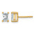 14K Yellow Gold 1.003ct Lab-Grown Diamond Radiant Four Prong Stud Earrings, 5.7 mm - EM8796-100-LD