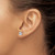 Rhodium-Plated 14K White Gold 1.003ct Lab-Grown Diamond Radiant Four Prong Stud Earrings, 5.7 mm - EM8796-100-WLD - View 3