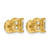 14K Yellow Gold 2.021ct Lab-Grown Diamond Radiant Four Prong Stud Earrings, 7.25 mm - EM8796-200C-LG - View 4