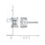Rhodium-Plated 14K White Gold 3ct Lab-Grown Diamond Radiant Four Prong Stud Earrings, 8 mm - EM8796-300-WLD - View 7
