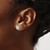 Rhodium-Plated 14K White Gold 3ct Lab-Grown Diamond Radiant Four Prong Stud Earrings, 8 mm - EM8796-300C-WLG - View 3