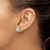 Rhodium-Plated 14K White Gold 4ct Lab-Grown Diamond Radiant Four Prong Stud Earrings, 9 mm - EM8796-400-WLD - View 3