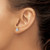 Rhodium-Plated 14K White Gold 0.76ct Lab-Grown Diamond Pear Three Prong Stud Earrings, 6.1 mm - EM8797-075-WLG - View 3